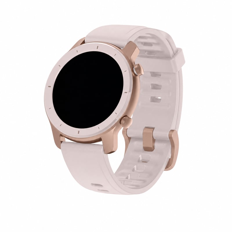 Inteligentné hodinky Amazfit GTR A1910 42 mm, čerešňová ružová, GPS, fitness náramok, silikón — bez nabíjačky (stav: pozri 2. obrázok)