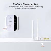 aigolink WiFi Jelerősítő 300 Mbps - Fehér Vezeték Nélküli Repeater Ethernet Porttal, WPS Gombbal, AP Móddal, Kompakt Dizájnnal és Kikapcsolh 4