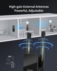 BrosTrend AX1500 WiFi 6 Erősítő Dual Band 1500Mbps Gigabit LAN Port 6