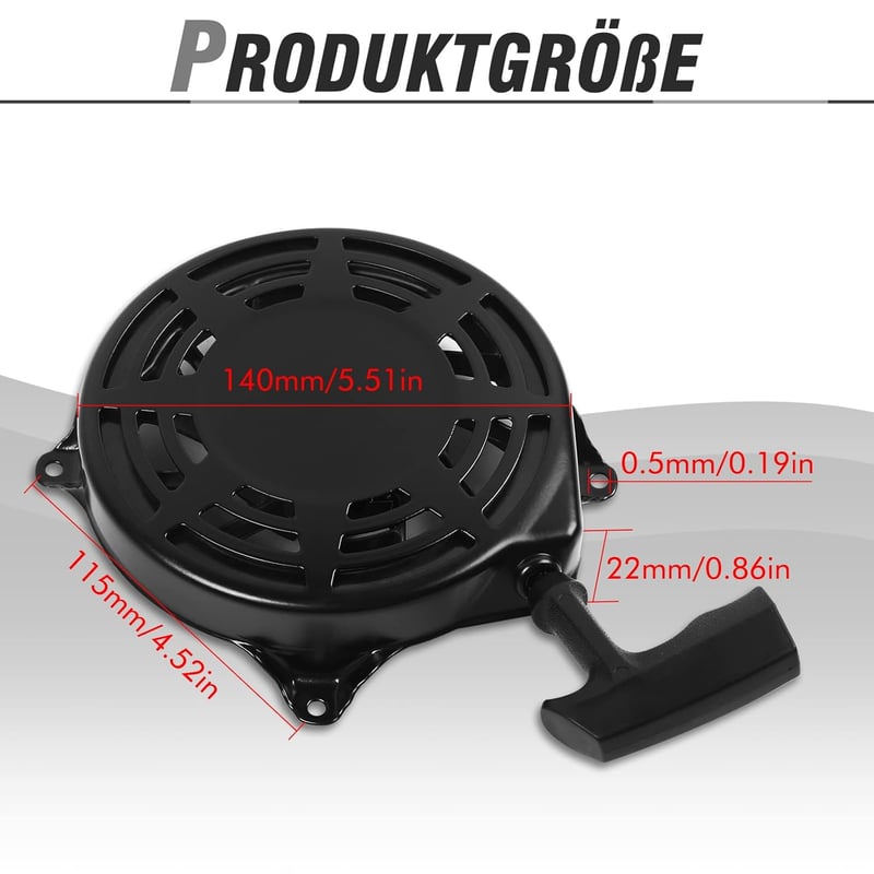 Briggs & Stratton Berántó Indító 497680 498144 - Kézi Indítószerkezet Fűnyírókhoz, Visszahúzós Berántó Mechanizmus