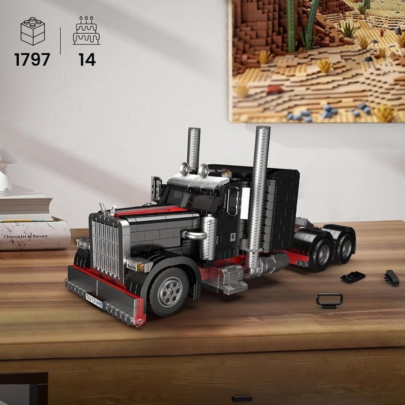 Mould King 10037 Technik Teherautó Építőkészlet, 1797 db-os Kreatív Szerelőjáték, Gyerekeknek és Felnőtteknek, 8+ Éves Kortól