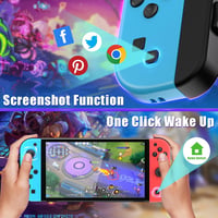 Bonacell vezeték nélküli kontroller Switch-hez - Kék-piros Joy-Con pár turbó funkcióval 4