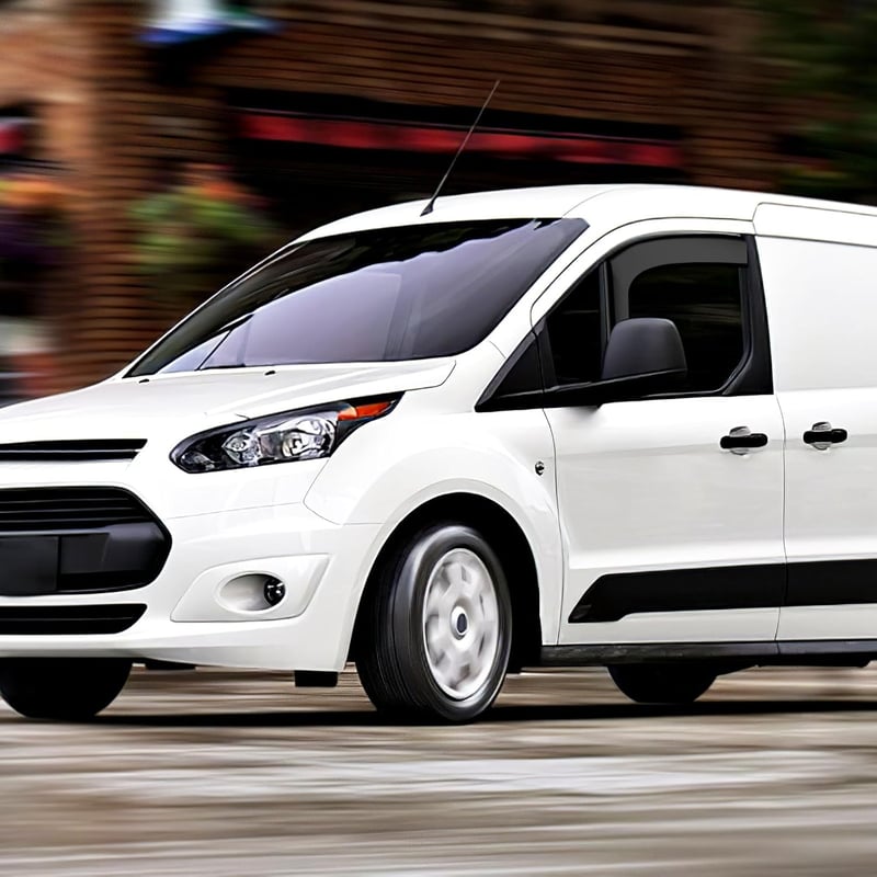 Ford Transit szélterelő, 2 db-os fekete ablakszegély készlet 2014-2023 modellekhez