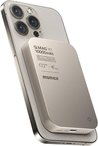 MOMAX 10000 mAh Mágneses Powerbank 20W Vezeték Nélküli Töltő iPhone 16/15/14/13/12 Sorozathoz USB-C Kábellel Hordozható Külső Akkumulátor 1