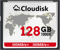 Cloudisk 128GB CompactFlash Memóriakártya - Fényképezőgépekhez, 150MB/s Olvasási Sebesség, Röntgen- és Hőálló CF Kártya 1