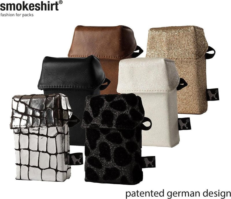 Arany glitteres Smokeshirt cigarettatartó doboz 20 szálnak