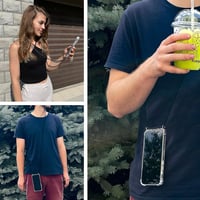 Samsung Galaxy M31 Nyakba Akasztható TPU Tok - MyGadget Fekete Védőtok Pánttal 6