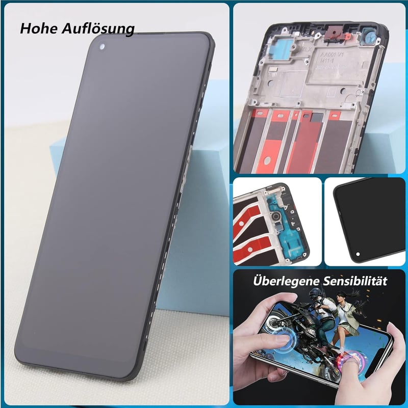 RongZy Oppo A74 4G LCD Kijelző Csere - Érintőképernyős Digitalizáló Fekete Kerettel - Mobiltelefon Kijelző Javító Készlet Szerszámokkal

AI: