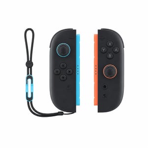 Pereche de controllere Nintendo Joy-Con 2, stânga albastru deschis și dreapta — defecte, funcționează parțial: joystick-ul portocaliu este defect (stare: vezi poza 2)