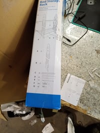 Croch Horgászbot Tartó Állvány 16 Bothoz, Műanyag, 44x25x80 cm, Kültéri, Hordozható — hiányzó csavarok és elemek (állapot: lásd a 2. képet) 2