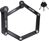SIGTUNA Összehajtható Kerékpárzár - Biztonsági Lakat Országúti, Mountain és E-Bike Kerékpárokhoz, Tartóval, 3 Kulccsal 8