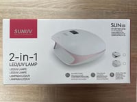 SUNUV 48W UV LED Műköröm Lámpa Időzítővel és LCD Kijelzővel - Rózsaszín SUN4S 10