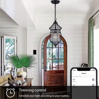 Jinvoo WiFi Okos Fali Kapcsoló - 1/2/3 Gombos Érintésvezérlés, Távirányítás Telefonról, Alexa/Google Home Kompatibilis, Időzítő Funkcióval,  5