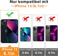 Apple iPhone 13 Piros Mágneses Gyűrűs Szilikon Védőtok 2