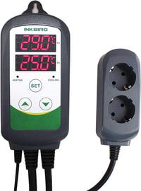 Inkbird ITC-308 Digitális Hőmérséklet Szabályozó Szenzorral, Fűtés-Hűtés Kapcsoló, 230V Termosztát, 2200W Teljesítmény, 2m IP68 Szonda 1
