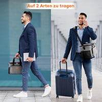 Lifewit Hűtőtáska 15L (24 Dobozos) Thermo Táska Ebédhez, Munkába, Iskolába, Strandra, Piknikhez - Vízálló, Szigetelt, Szürke 6