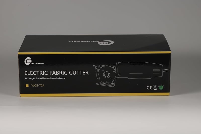 CGOLDENWALL YJ-70 Ipari Elektromos Szövetvágó | 70mm Penge | 25mm Vágásmélység | Textil, Bőr, Papír