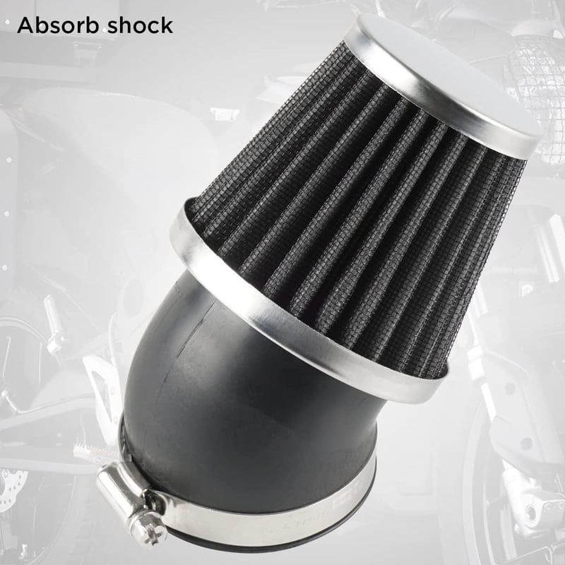 Univerzális 45°-os Motorkerékpár Légszűrő, 34-36mm, Fekete - Evermotor