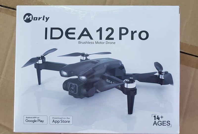 IDEA12 PRO 4K Drón Kezdőknek - Optikai Pozicionálás, Kefe Nélküli Motor, 30 Perc Repülés