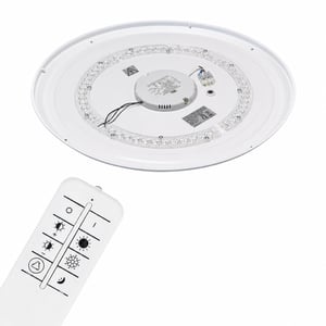 BRILONER LED stropna svjetiljka sa zvjezdanim uzorkom, mogućnost prigušivanja, podesiva temperatura boje, s daljinskim upravljačem (stanje: vidi 2. sliku)