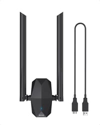 ioGiant WiFi 6 AX1800 USB adapter PC-hez, nagy hatótávolságú, Windows 10/11 1