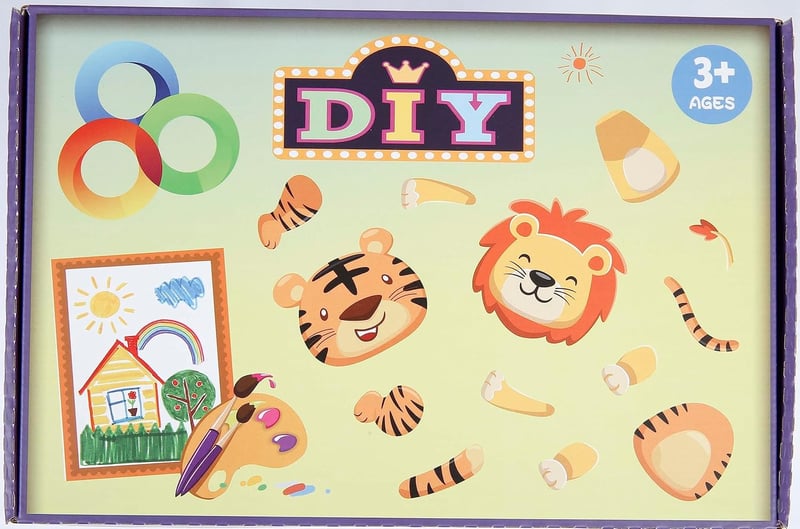 Matogle 9 db-os Húsvéti Nyuszi Fa Tükör Készlet Gyerekeknek - DIY Festős Kézitükör Szett