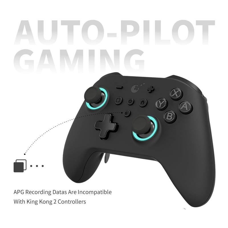 GuliKit KK3 Max Bluetooth Kontroller Nintendo Switch/OLED-hez, Hall Effekt Joystick, Mágneses Vibráció, Cserélhető Paddlek, Hyperlink Adapte
