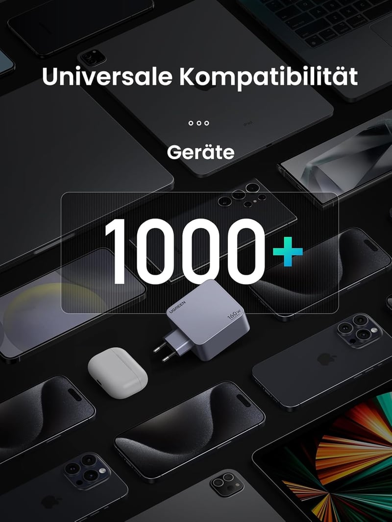 UGREEN Nexode Pro 160W GaN USB-C Töltő - 4 Portos Gyorstöltő MacBook, iPhone, iPad, Galaxy Készülékekhez, PD3.1 Támogatással

AI: I've creat