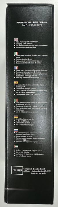 Solati IPX6 vízálló férfi hajvágó és szakállvágó LCD kijelzővel, T-pengével 9