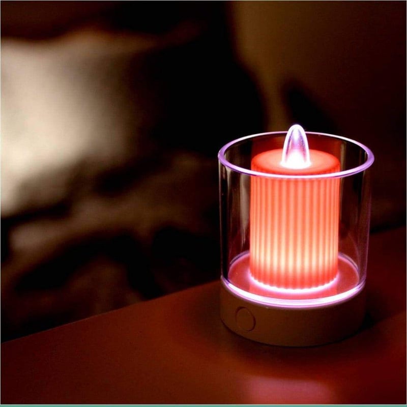 Romantikus LED Hangulatfény Szett - 2 db Lángtalan Gyertya Pároknak