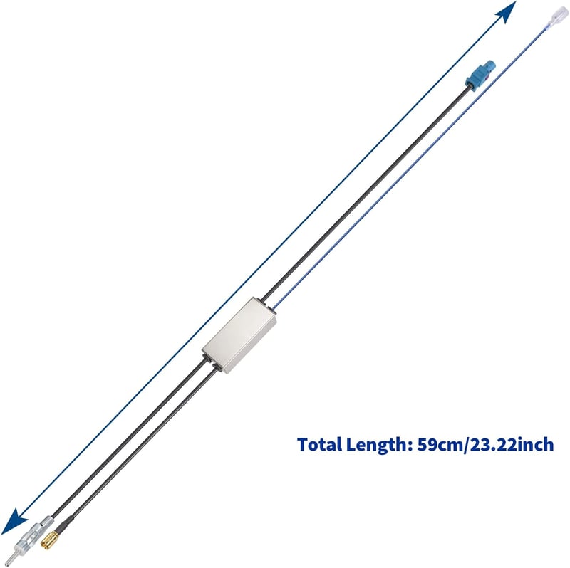 Bingfu DAB autóantenna adapter - Fakra Z, DIN, SMB - Pioneer, Kenwood, Sony kompatibilis