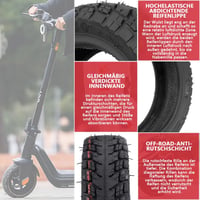 VOLOHAS 9.5 Inch Off-Road Gumiabroncs NIU KQi3/Pro/Max Elektromos Rollerhez Csúszásmentes Kopásálló Vákuum Gumi 4