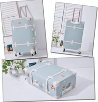 Unitravel Retro Bőrönd 72 cm - Kézzel Készített Vintage Gurulós Utazótáska 55L 2