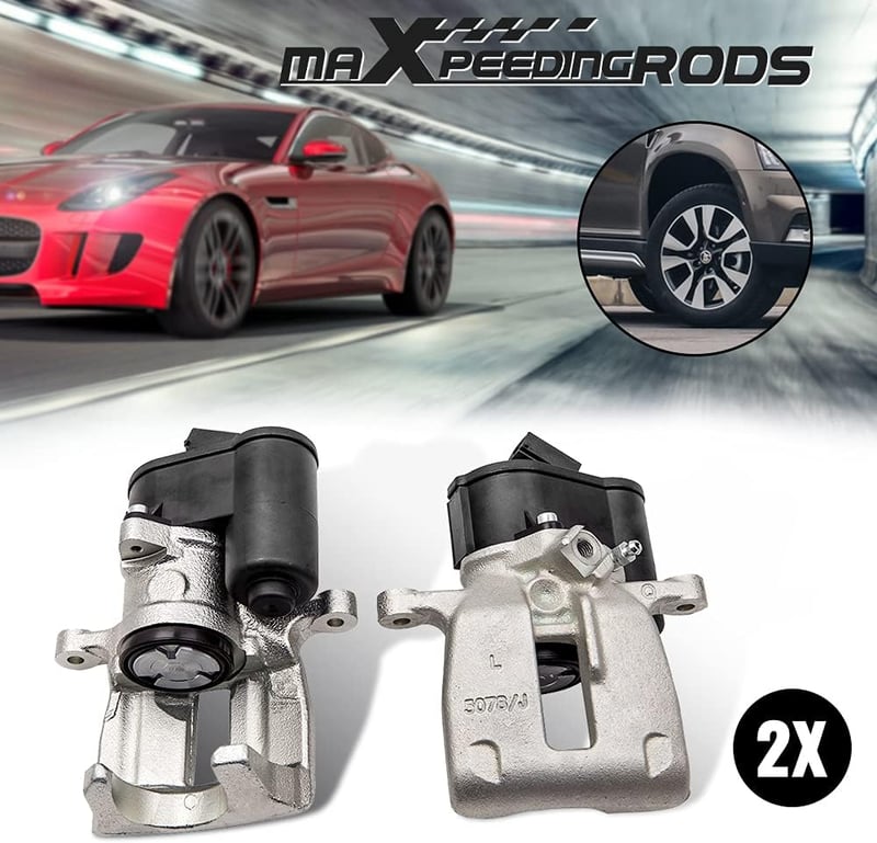 maXpeedingrods Hátsó Féknyereg Szett VW Passat 3C B6 CC, Tiguan 5N, Sharan 7N és Audi Q3 Modellekhez - Bal 5N0615403 Jobb 5N0615404