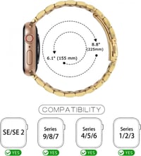 Apple Watch Rozsdamentes Acél Cserepánt 38mm - Minden Sorozathoz Kompatibilis 6