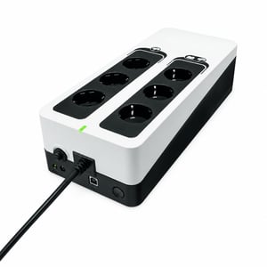 Eaton 3S 550 DIN besprekidno napajanje (UPS) 550 VA, 6 DIN utičnica, USB, zaštita od prenapona, crno-bijelo — (stanje: pogledajte 2. sliku)