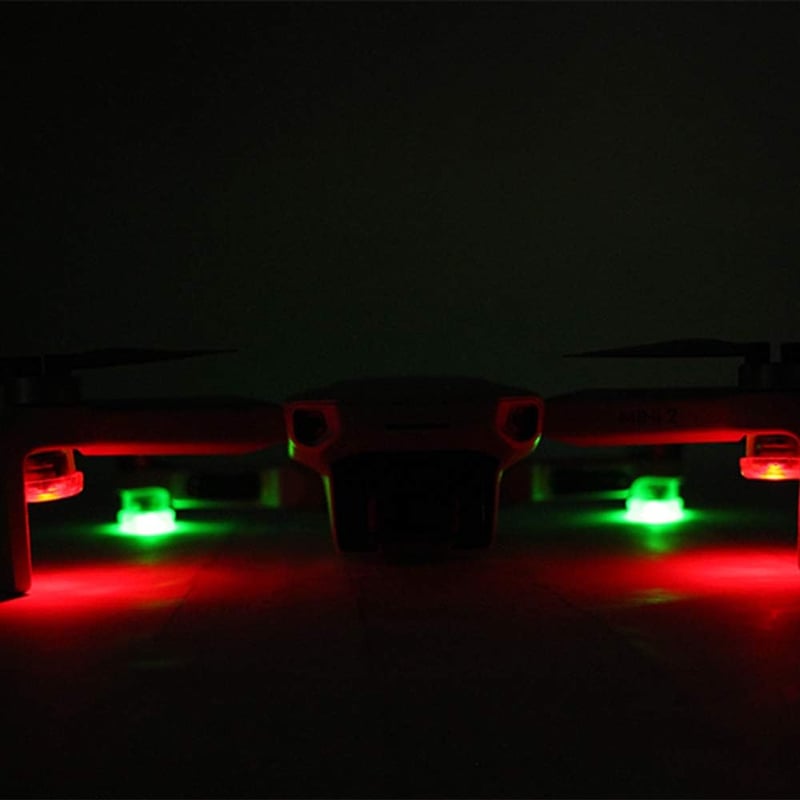 DJI drónokhoz 4 db színes LED éjszakai jelzőfény - Air 2S, Mavic Mini 2, FPV kompatibilis
