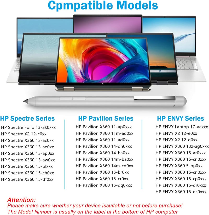 HP aktív érintőtoll palm rejection technológiával - Envy x360, Pavilion x360, Spectre x360 modellekhez