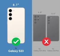 Samsung Galaxy S23 Átlátszó Ütésálló Tok Gyűrűs Állvánnyal 2