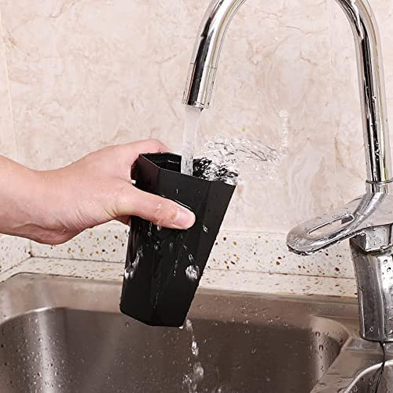 Benefischl autós mini szemeteskuka, 2 db fekete, fedéllel