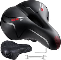 YOUNGDO ergonomikus gél kerékpár nyereg, lélegző férfi női bicikli nyereg - red 2