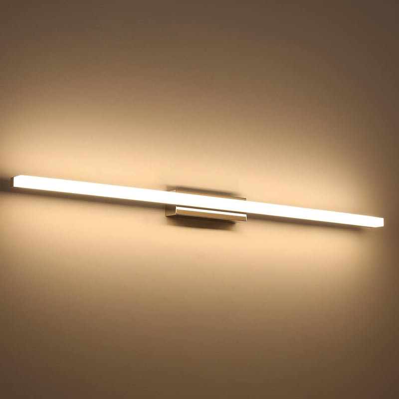Klighten LED Fürdőszobai Tükörvilágítás 90 cm 20W IP44 Meleg Fehér 3000K Fali Lámpa Érintőkapcsolós 1300 Lumen Alumínium Modern