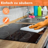 Karinear 60 cm-es üvegkerámia főzőlap 4 égővel, 6000 W, gyermekzár és időzítő 4