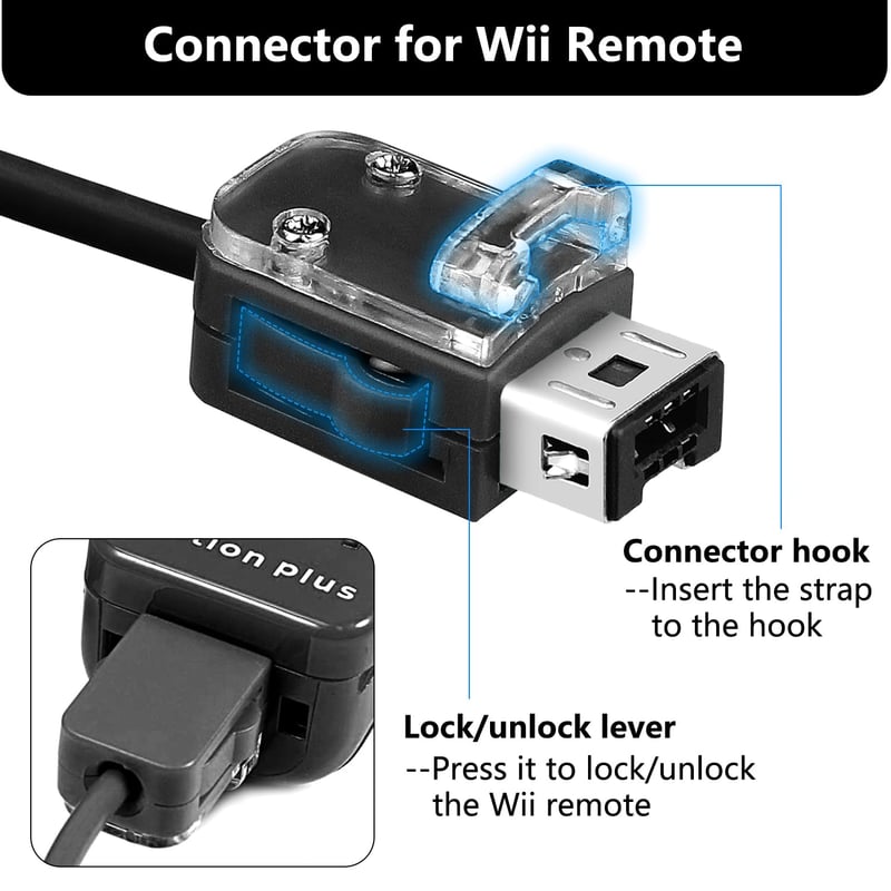 Nintendo Wii Vezetékes Nunchuck Mozgásérzékelős Kontroller - Fekete