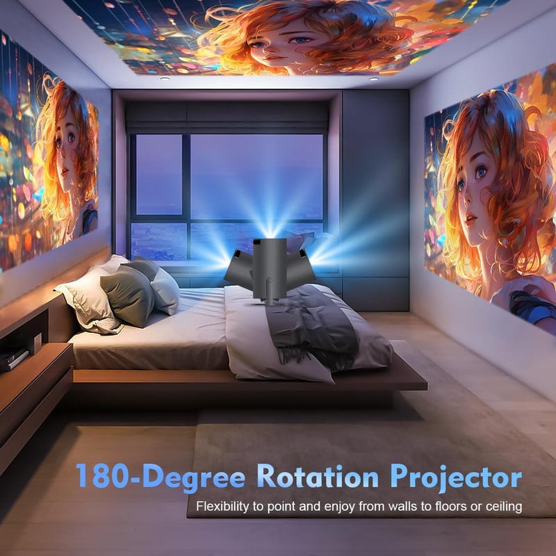 Magcubic Mini Projektor 4K FHD 1080P WiFi 6 Hordozható Otthoni Mozi