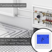 Wengart LCD érintőképernyős programozható padlófűtés termosztát - Bontott 2