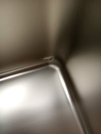 Tăviță pentru litieră din oțel inoxidabil ICOYEA XXL, verde, 60x40x20 cm, strat antiaderent — lovituri la colțuri (stare: vezi a 2-a fotografie) 3