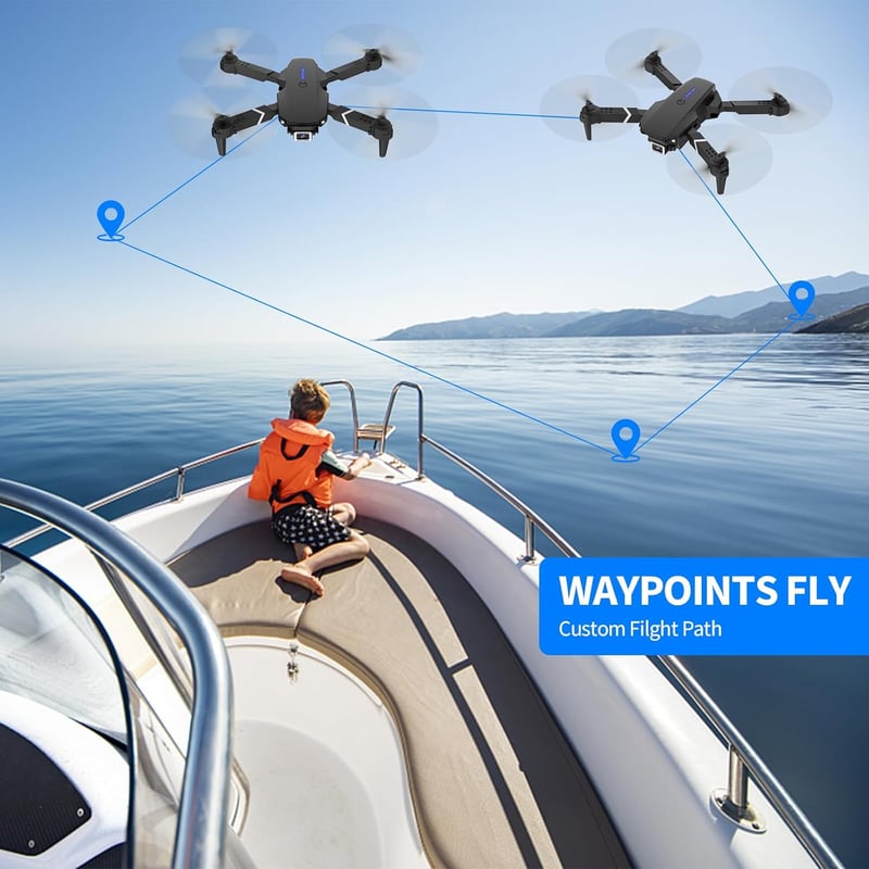 DJI 4K HD Kamerás Drón Kezdőknek - WiFi FPV, 2 Akkumulátor, Akadálykerülés, Egyérintéses Irányítás