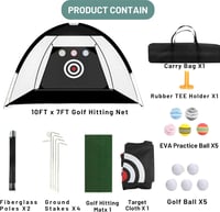 MOWAYSERS Prémium Minigolf Szett - 10 Labdával, Putting Szőnyeggel és Kiegészítőkkel, Beltéri Edzéshez 2