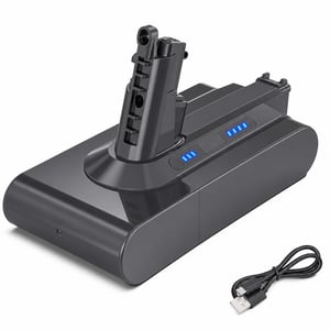 Acumulator de schimb Morpilot Dyson V10 SV12 8000 mAh, cu 1 filtru inclus (în loc de 2) - pachet incomplet — lipsește 1 filtru (stare: vezi a 2-a imagine)